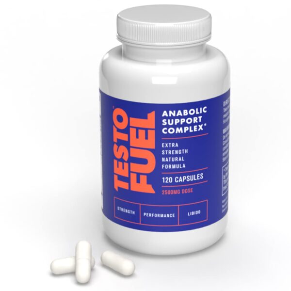 TestoFuel 120 T-Booster Pills for Men | 100 Natural Ingredients