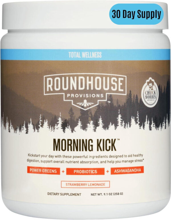Roundhouse Morning Kick Greens Powder with Superfoods